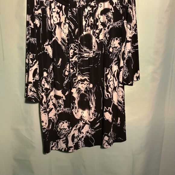 Women's Black and White Abstract Print Tunic Top – Style & Co - Picture 2 of 4